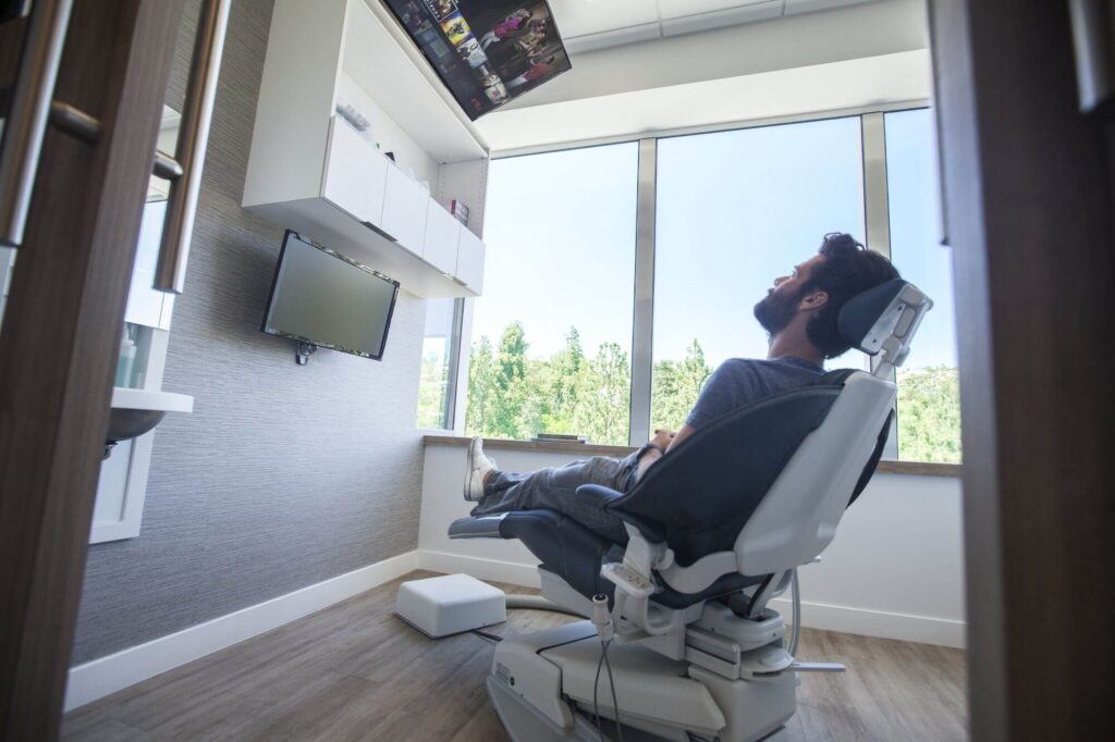 relaxed dental patient