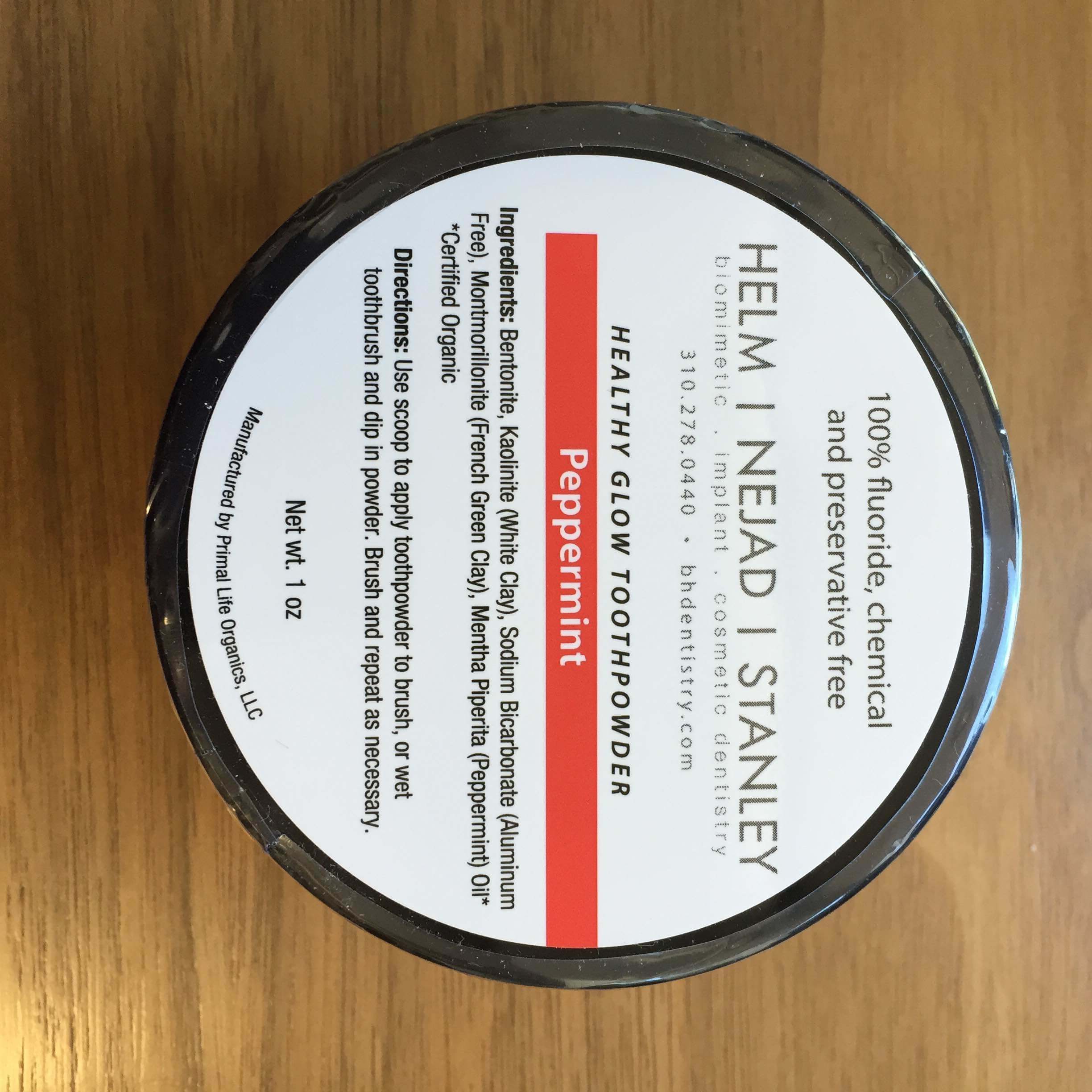 Organic Toothpaste Alternative "Healthy Glow Toothpowder"