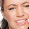 Woman with a toothache