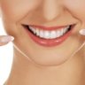 Woman with white teeth