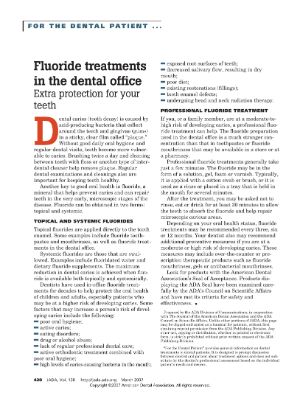Fluoride Treatments in the Dental Office - Extra protection for your teeth - thumbnail