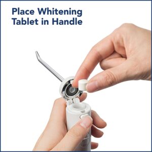 Use one waterpik whitening tablet per day. 